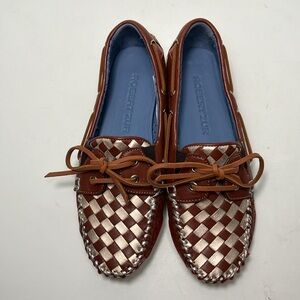 Robert Zur brown‎ boat shoes loafers leather harbor basket size 6